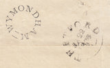 143138 1836 MAIL WYMONDHAM TO EAST HARLING 'WYMONDHAM' UDC (NK490) AND MANUSCRIPT 'Not accepted'.