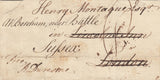 143149 CIRCA 1764 FREE MAIL DARLINGTON TO LONDON, REDIRECTED TO BATTLE, SUSSEX 'DARLING/TON' UNRECORDED TWO-LINE HANDSTAMP.