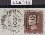 143161 1854 DIE 1 1D PL.195 (SG17)(NB) VERY FINE 'PLUM' SHADE (SPEC C1(4).