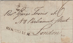143167 1794 MAIL ROCHDALE, LANCS TO LONDON WITH 'ROCHDALE' HANDSTAMP (LA1000).