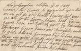 143168 1749 PRIVATELY CARRIED LETTER WOODPLUMPTON, NEAR PRESTON, LANCS  TO LIVERPOOL.