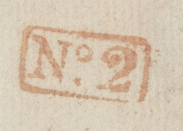 143174 1839 MAIL LANCASTER TO CARLISLE WITH 'Lancaster/Penny Post' HANDSTAMP (LA648) AND BOXED 'No2' RECEIVERS HANDSTAMP OF BENTHAM.