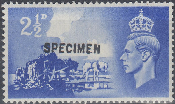 143192 1948 THIRD ANNIVERSARY LIBERATION CHANNEL ISLES (SGC1/C2) OVERPRINTED 'SPECIMEN'.
