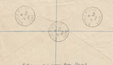 143196 1948 REGISTERED MAIL 'BOOTLE STATION', CUMBERLAND TO SLOUGH 'POSTED UNDER COVER' OLYMPIC GAMES 2½D (SG495) AND 3D (SG496).