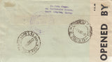 143214 1940 AIRMAIL LONDON TO A POSTE RESTANTE, SAO PAULO, BRAZIL 2/6 BROWN (SG476) X 2 AND BRAZILIAN STAMP PAYING POSTE RESTANTE FEE.