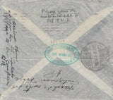 143216 1940 AIRMAIL BIRMINGHAM TO SANTIAGO, CHILE WITH SINGLE 10S DARK BLUE (SG478).