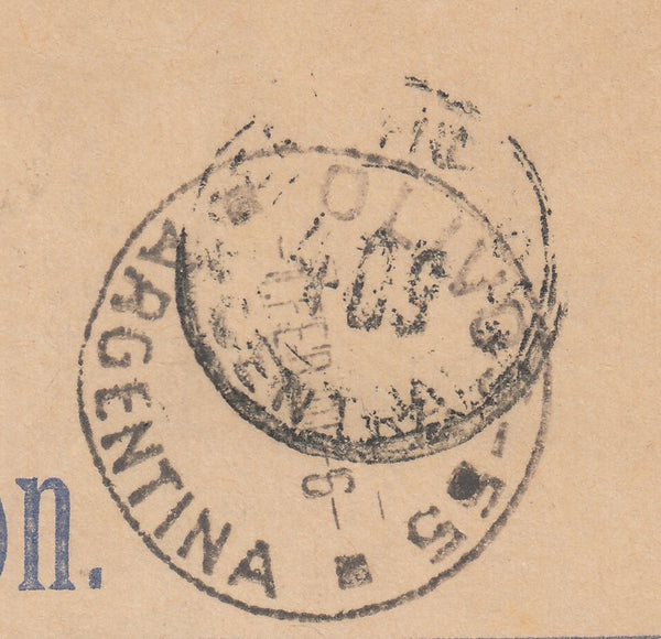 143222 1940 REGISTERED AIRMAIL MANCHESTER TO BUENOS AIRES, S. AMERICA, 1½d (SG464) 3d (SG467) 1s (SG475) X 2 2/6 BROWN (SG476).