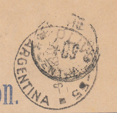 143222 1940 REGISTERED AIRMAIL MANCHESTER TO BUENOS AIRES, S. AMERICA, 1½d (SG464) 3d (SG467) 1s (SG475) X 2 2/6 BROWN (SG476).