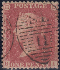 143228 1861 DIE  2 1D ALPHABET IV PL.51 (SG42)(BI) FINE USED.