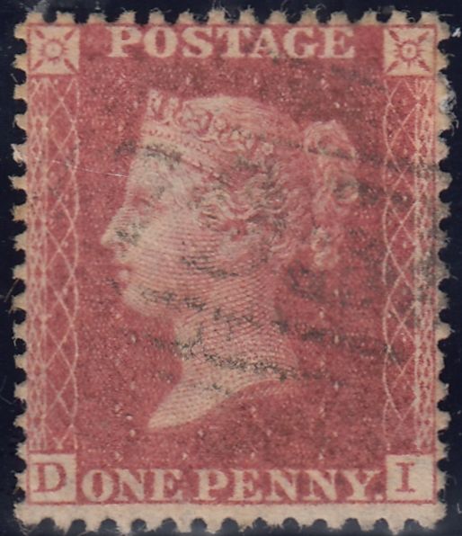 143230 1861 DIE 2 1D ALPHABET IV PL.51 (SG42)(DI) FINE USED.