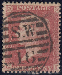 143231 1861 DIE 2 1D ALPHABET IV PL.51 (SG42)(GI) FINE USED.
