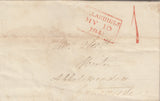 143242  COLLECTION SCOTTISH UNIFORM PENNY POST '1' HANDSTAMPS 1840-1848 (11 ITEMS).