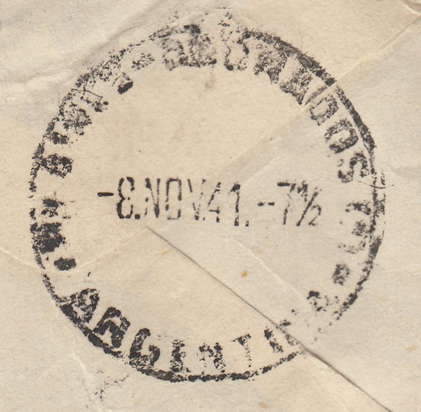 143280 1941 AIRMAIL MANCHESTER TO BUENOS AIRES, ARGENTINE KGVI 2/6 BROWN (SG476) X SIX.