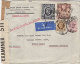 143288 1941 AIRMAIL LONDON TO BUENOS AIRES, ARGENTINE KGVI 6d (SG470), 1s (SG475) 2/6 BROWN (SG476) AND 10s DARK BLUE (SG478).