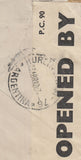 143295 1942 AIRMAIL SOUTHAMPTON TO BUENOS AIRES, ARGENTINE KGVI 6d (SG470) X 2 AND 2/6 YELLOW-GREEN (SG476b).