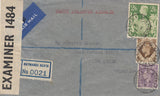 143299 1942 REGISTERED AIRMAIL HAYWARDS HEATH, SUSSEX TO BUENOS AIRES, ARGENTINE KGVI 3d  (SG490), 1s (SG475) 2/6 YELLOW-GREEN (SG476b).