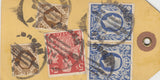 143301 CIRCA 1942 UNADDRESSED YELLOW PARCEL TAG 5s RED (SG477) 10s ULTRAMARINE (SG478b) X SIX AND OTHER ISSUES.
