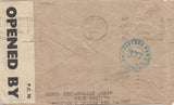 143303 1942 AIRMAIL PETERSFIELD, HANTS TO MEXICO KGVI 9d (SG473) X 2 AND 2/6 YELLOW-GREEN (SG476b).