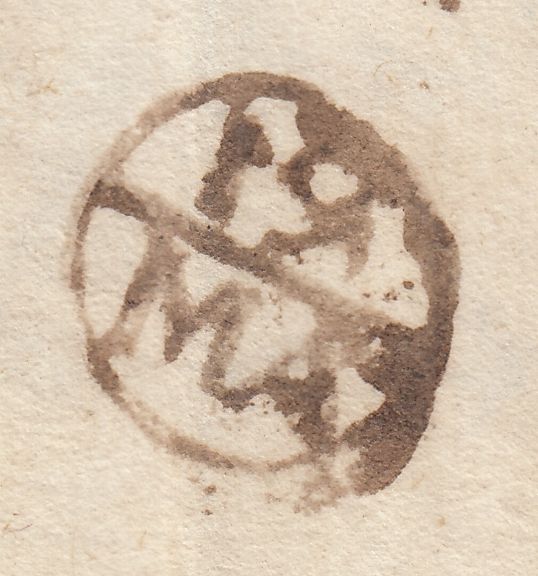 143307 1722 MAIL LONDON TO ANGLESEA, CHARGED '4', LONDON BISHOP MARK.