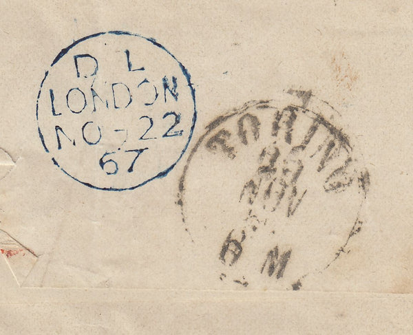 143326 1940 AIRMAIL CAMPDEN, GLOS TO 'H.M.S. ALCANTARA, c/o G.P.O. LONDON' 5s RED (SG477).