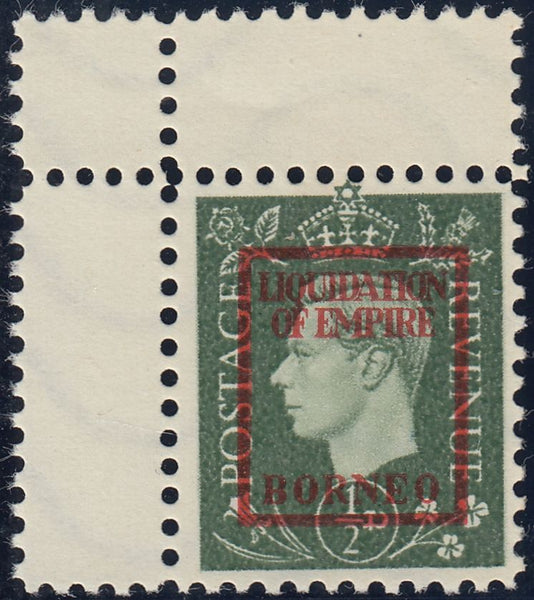 143369 1944 ½d GERMAN PROPAGANDA FORGERY 'LIQUIDATION OF EMPIRE/BORNEO' UNUSED.