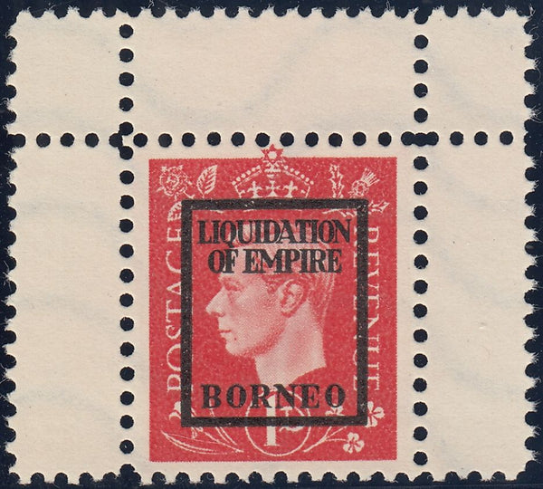 143370 1944 1d GERMAN PROPAGANDA FORGERY 'LIQUIDATION OF EMPIRE/BORNEO' UNUSED.
