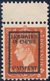 143375 1944 GERMAN PROPAGANDA FORGERY UNUSED SET OF SIX OVERPRINTED  'LIQUIDATION OF EMPIRE/ST. VINCENTS'.