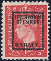 143376 1944 1d GERMAN PROPAGANDA FORGERY 'LIQUIDATION OF EMPIRE/RABAUL' OVERPRINT, GOOD USED'.
