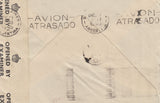143406 1944 AIRMAIL PADDINGTON, LONDON TO BUENOS AIRES, ARGENTINA KGVI 2/6 YELLOW-GREEN (SG 476b) AND 1s.