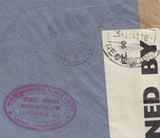 143411 1943 AIRMAIL LONDON TO SANTIAGO, CHILE KGVI 2/6 YELLOW-GREEN (SG476b) ALSO ½d AND 1s ISSUES.