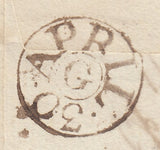 143450 1787 MAIL BRECON, WALES TO QUEEN ANNE'S BOUNTY, LONDON 'BRECK/NOCK' HANDSTAMP (W352).                            (W352).