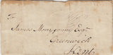 143453 1784 MAIL LONDON TO GREENWICH, KENT WITH LONDON DOCKWRA HANDSTAMP.