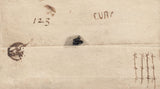 143461 CIRCA 1780 PART WRAPPER TO LONDON WITH 'CURY' LONDON RECEIVER'S HANDSTAMP.