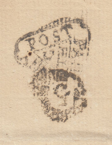 143462 CIRCA 1780 MAIL USED IN LONDON  GENERAL OFFICE DOCKWRA HANDSTAMP (L363).