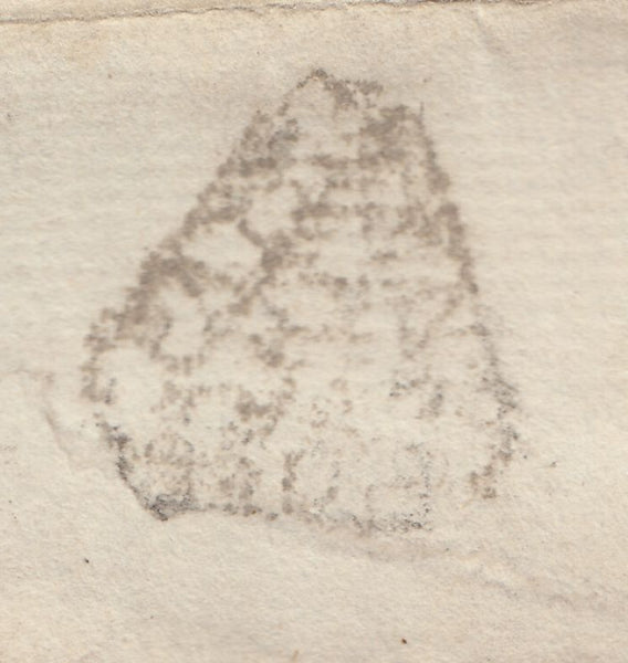 143463 1781 MAIL USED WITHIN LONDON, LONDON DOCKWRA HANDSTAMP.