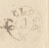 143464 1778 MAIL USED IN LONDON WITH TEMPLE OFFICE DOCKWRA HANDSTAMP (L357).