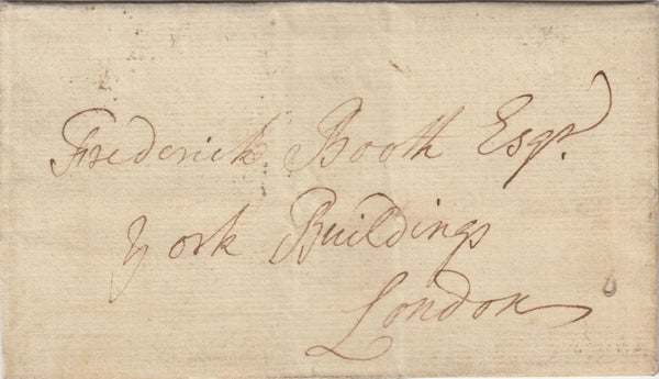 143465 1777 MAIL USED IN LONDON WESTMINSTER OFFICE DOCKWRA HANDSTAMP (L363a).