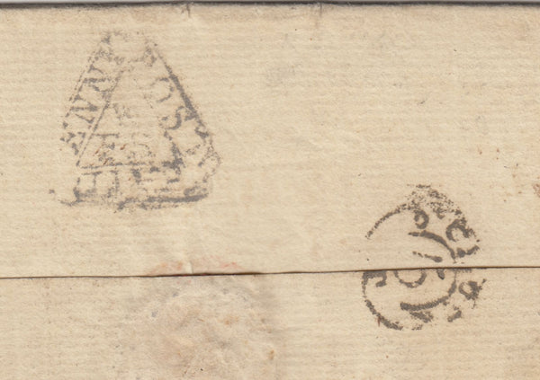 143465 1777 MAIL USED IN LONDON WESTMINSTER OFFICE DOCKWRA HANDSTAMP (L363a).