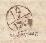 143468 1775 MAIL LONDON TO BRIDGEWATER, REDIRECTED TO TAUNTON WITH LONDON 'Partington' RECEIVER'S HANDSTAMP AND 'BRIDGE/WATER' HANDSTAMP (SO212).