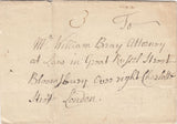 143475 CIRCA 1780-84 MAIL WINCHESTER TO LONDON 'WINCHES/TER' HANDSTAMP (HA1515).
