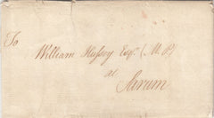 143476 1765 MAIL WINCHESTER FREE FRANK TO MEMBER OF PARLIAMENT AT SARUM.