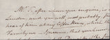 143477 1828 MAIL WINCHESTER TO LONDON, CHARGED '1/4' WITH WRITTEN REFERENCE TO A COFFEE HOUSE.