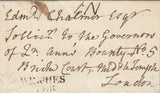 143478 1789 MAIL WINCHESTER TO QUEEN ANN'S BOUNTY WITH 'WINCHES/TER' HANDSTAMP (HA1521).
