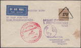 143490 1932 AIRMAIL LIVERPOOL TO MONTEVIDEO, URUGUAY VIA GRAF ZEPPELIN WITH KGV 1s (SG429).
