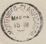 143490 1932 AIRMAIL LIVERPOOL TO MONTEVIDEO, URUGUAY VIA GRAF ZEPPELIN WITH KGV 1s (SG429).