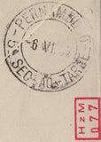 143491 1933 REGISTERED AIRMAIL LIVERPOOL TO PERNANBUCO, BRAZIL VIA GRAF ZEPPELIN  WITH KGV 1d AND 1s.