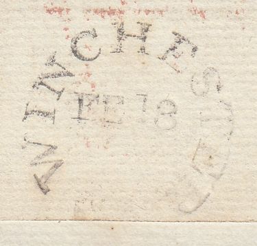143495 1830 FREE MAIL, WINTON, HANTS TO BLOOMSBURY WITH FINE 'CROWN/FREE' DATE STAMP.