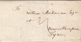 143503 1758 MAIL LONDON TO NEWCASTLE UPON TYNE WITH 'AE' LONDON RECEIVER'S HANDSTAMP.