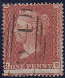 143507 1855 DIE 2 1d PL.13 L.C.16 (SG26)(RE) GOOD USED.