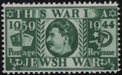143513 1944 GERMAN PROPAGANDA FORGERY BASED ON DESIGN OF KING GEORGE V 1935 ½d GREEN SILVER JUBILEE (SG453), VERY FINE UNUSED.